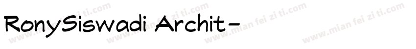 RonySiswadi Archit字体转换